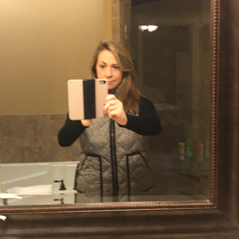 J.Crew Factory Herringbone Vest in Size Medium